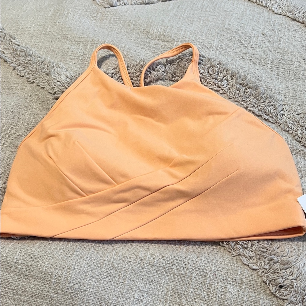 Lululemon Flow Y Wrap front high neck bra size 8